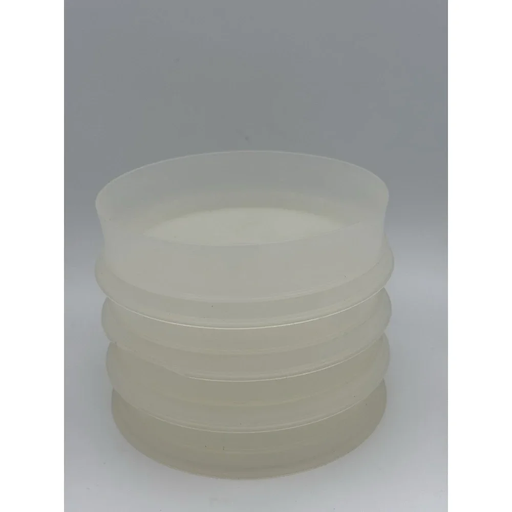 4‎ TUPPERWARE 882-6 - 4 Inch Burger Press Freezer Patty Keeper w/ Press No Lids